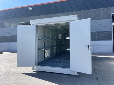 Container REI 120 con vasca per sostanze infiammabili